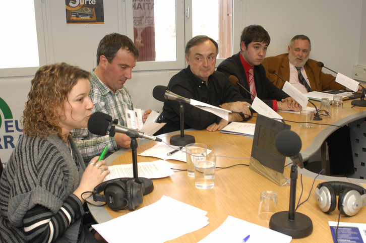 Débat organisé en 2011 avec les candidats angloys. (Gaizka IROZ)