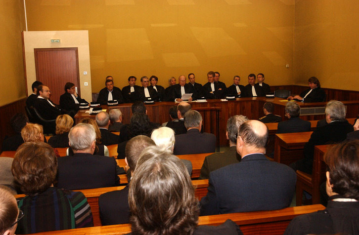 Le tribunal de Commerce de Bayonne lors des vœux (©Gaizka IROZ)