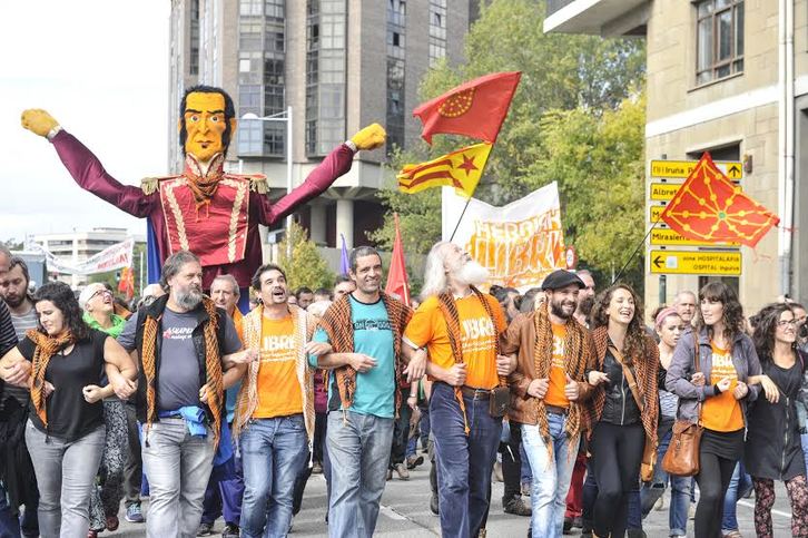 Plus de 4.000 personnes ont participé à la marche d'Iruña. © Argazki Press