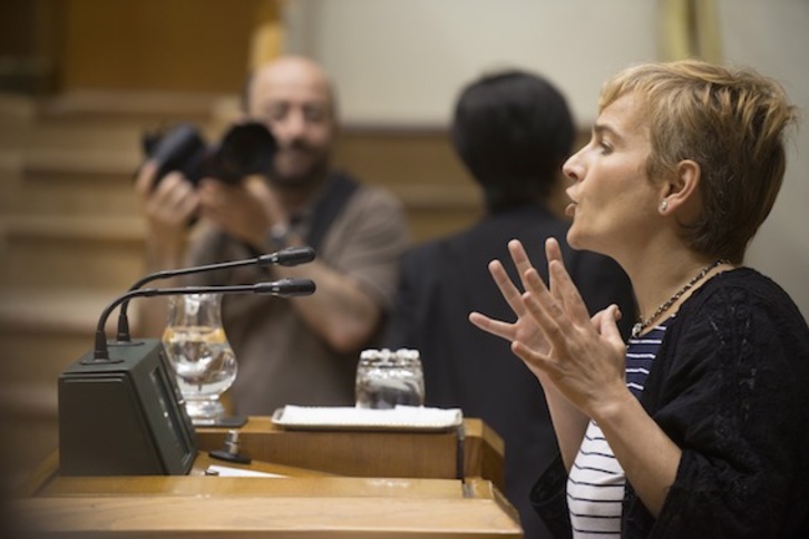 Rebeka Ubera, parlamentaire d'EH Bildu. © Jaizki FONTANEDA/ARGAZKI PRESS