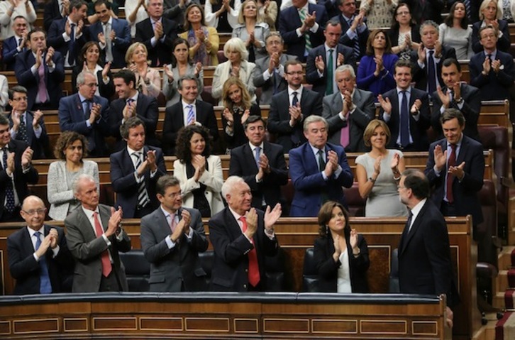 Mariano Rajoy lors de son investiture (J. DANAE/ARGAZKI PRESS)