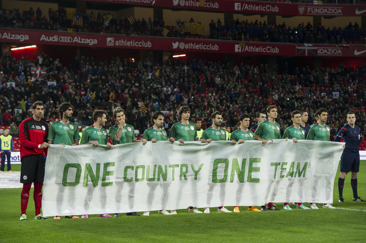 Le 28 décembre 2014, la sélection basque rencontrait la Catalogne. ©Monika DEL VALLE
