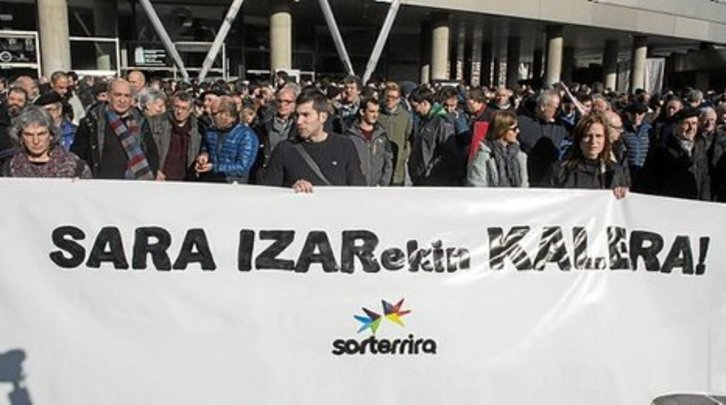 De nombreuses mobilisations ont demandé la libération d'Izar et de Sara Majarenas.