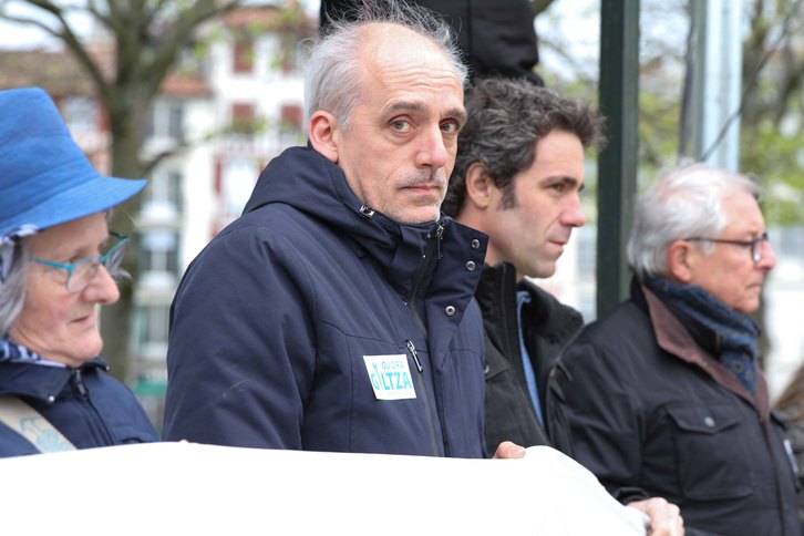 Philippe Poutou, présent à la manifestation. © Aurore LUCAS