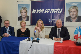 Marion Maréchal Le Pen s'est difficilement exprimée sur la question du désarmement. ©Isabelle MIQUELESTORENA