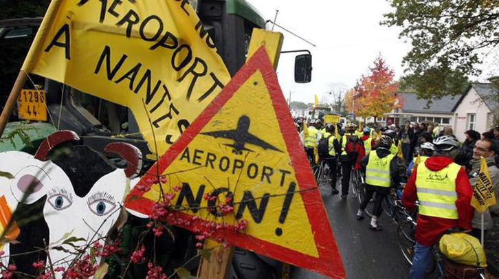 Le soutien aux opposants à l'aéroport de Notre-Dame-des-Landes est sensible au Pays Basque.