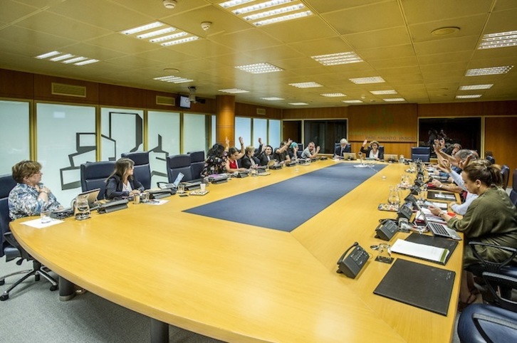 Le Parlement de Gasteiz a demandé la libération de Sara Majarenas. © Jaizki FONTANEDA/ARGAZKI PRESS