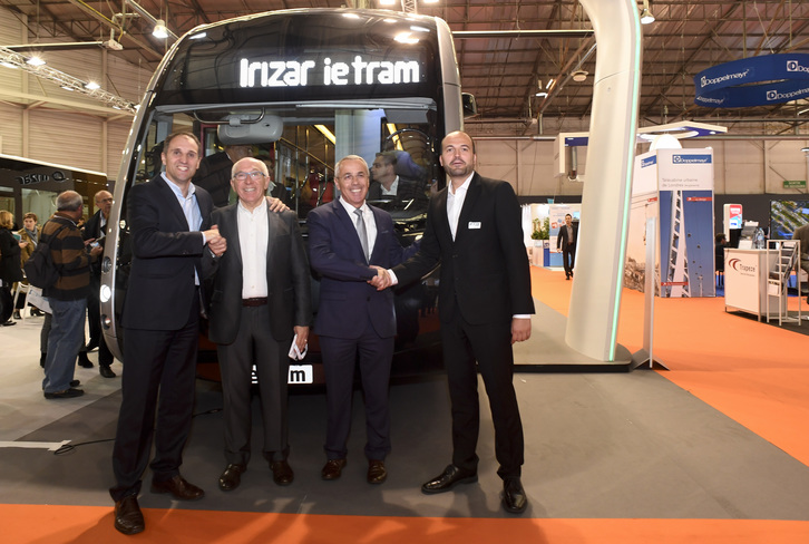 Le tram'bus de la société Irizar sera entièrement électrique. © CAPB
