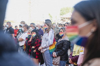 La LGBT+ pride aura lieu à Biarritz, le 25 septembre 2021. © Guillaume FAUVEAU