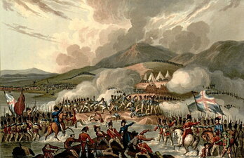 “Battle of the Bidassoa, 9 October 1813”, T. Sutherland et D. Havell.