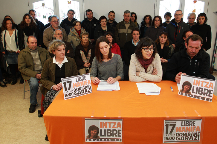 Ce samedi 3 janvier, des membres du comité de soutien de Basse-Navarre et des élus locaux se sont unis pour défendre Intza Oxandabaratz