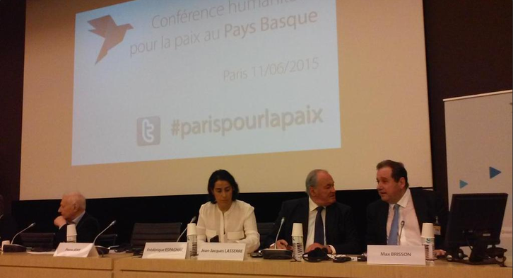 La Conférence humanitaire pour la paix au Pays Basque avait eu lieu le 11 juin 2015. @ Alberto Pradilla. 