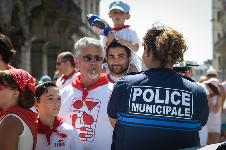 Depuis 2015, et l'attentat de Nice, les dépenses en sécurité ont été exponentielles pour les fêtes de Bayonne. © Isabelle MIQUELESTORENA