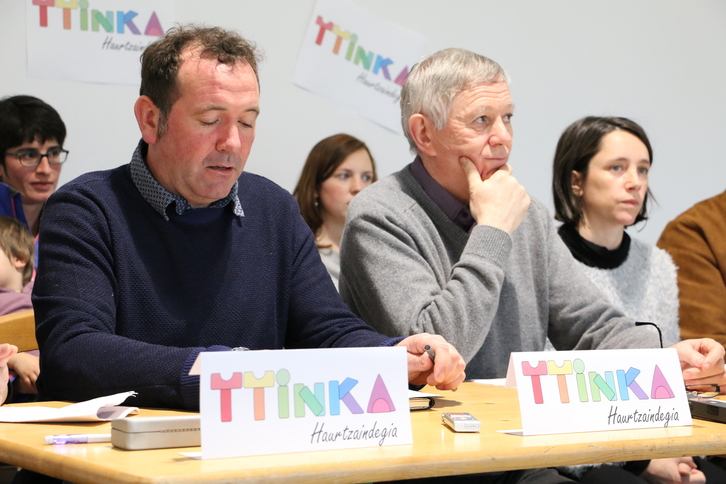 L'association Ttinka avait présenté son projet de mini crèche bascophone à la presse. ©Iurre BIDEGAIN