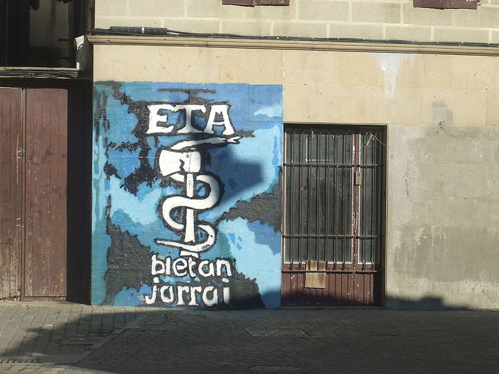 Sigle d'ETA sur un mur d'Altsasu.