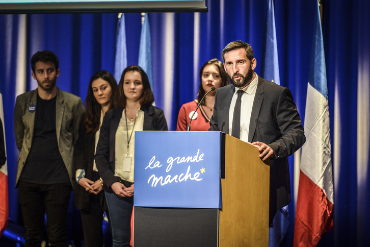 Le projet départemental devra être la déclinaison du projet d'E. Macron, selon Loïc Corrégé, référant La République En Marche 64. © Isabelle Miquelestorena