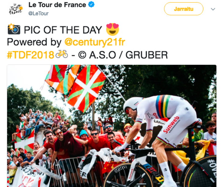 Les supporters basques ont fait la fête pour eux-mêmes et pour les cyclistes lors du Tour de France.