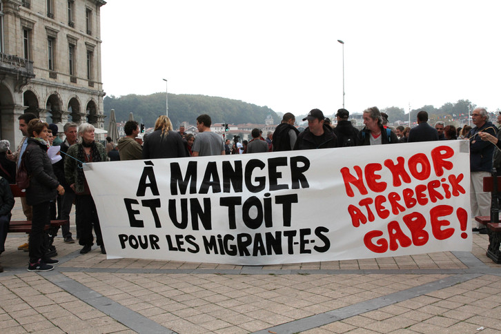 Le soutien aux migrants s'intensifie au Pays Basque Nord. © Aurore LUCAS 