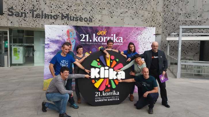 La présentation de la Korrika 2019 a eu lieu à Donostia. (AEK)