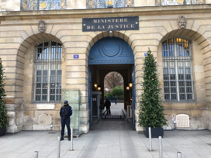 Mediabask a été reçu au ministère de la Justice à Paris le 20 décembre dernier. ©Antton ETXEBERRI
