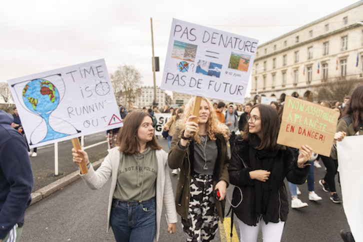 La mobilisation du 15 mars avait répondu à l’appel international à la grève lancé par Greta Thunberg. ©Guillaume Fauveau