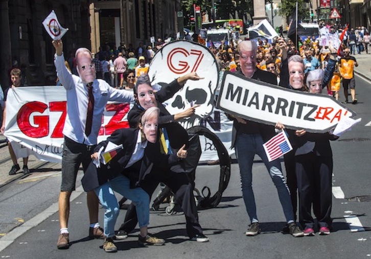 Les membres de la plateforme Non au G7 comptent bien se mobiliser en amont et durant le sommet international.. Marisol Ramirez