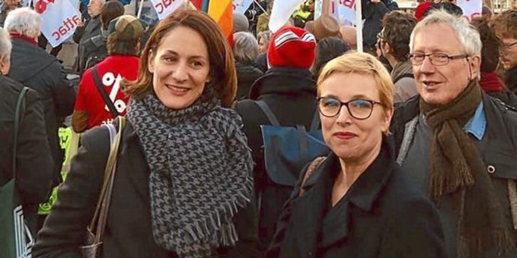 Elsa Faucillon et Clémentine Autain œuvrent pour un renouveau de la gauche. @Elsa Faucillon