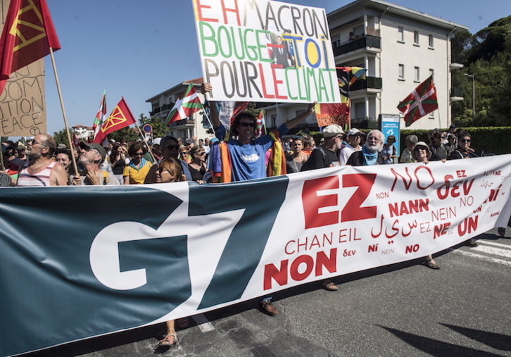 Après la manifestation de samedi à Bayonne contre le G7, la mobilisation du BAB avait pour but de défendre le droit de manifester. © Jagoba MANTEROLA/FOKU
