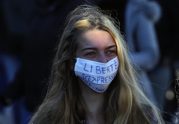 Une manifestation contre la loi de Sécurité globale s'est tenue à Bayonne le 21 novembre. © Bob EDME