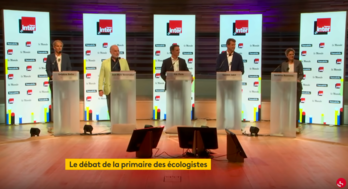 Les cinq candidats et candidates ont débattu dimanche 5 septembre sur France Inter. (Capture d'écran Youtube France Inter)