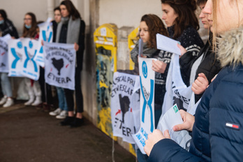 Les jeunes participeront le 8 janvier prochain à Bayonne à la journée de mobilisation annuelle de soutien aux prisonniers basques. © Guillaume FAUVEAU