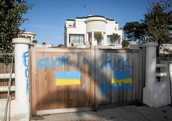 La villa de l’ex-femme de Poutine a été taguée à Anglet. G. FAUVEAU
