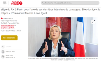 Marine Le Pen s'est dit contre l'enseignement des langues régionales à l'école.