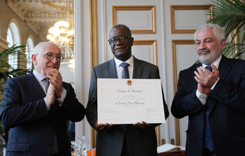 Le docteur Denis Mukwege a reçu le titre de premier citoyen d’honneur de la Ville de Bayonne.
