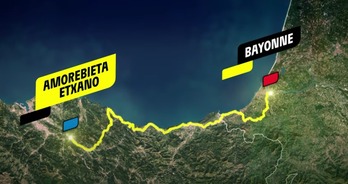 Le 3 juillet, la troisème étape du Tour de France s'achèvera à Bayonne.