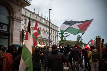 Rassemblement Palestine Bayonne 19 octobre 2023.